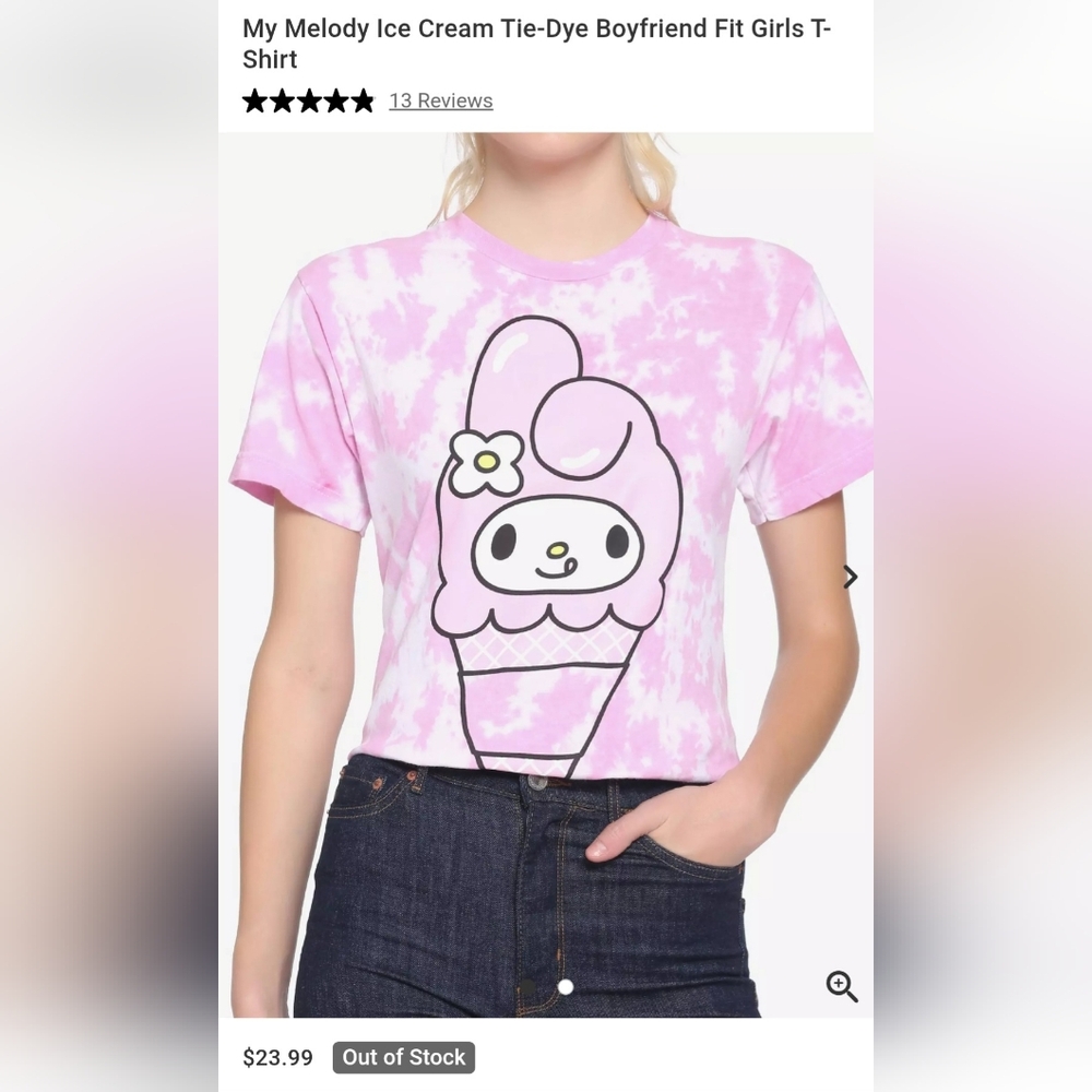 Sanrio/Hot Topic My Melody Tie Dye T-Shirt